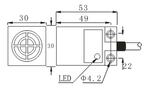 30X30X53 square proximity switch 30X30X53 square proximity switch