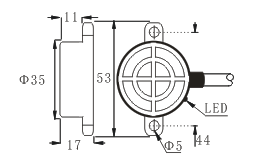 P35 Low-profile Round Proximity Switch P35 Low-profile Round Proximity Switch