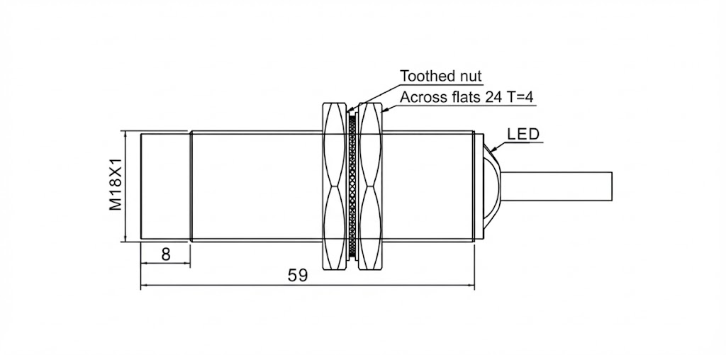 DC two-wire sensor KJN18-16HC