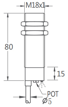 M18 Flush Capacitive Proximity Sensor M18 Flush Capacitive Proximity Sensor