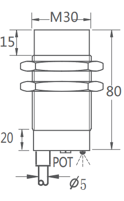 M30 Non-Flush Capacitive Proximity Sensor M30 Non-Flush Capacitive Proximity Sensor